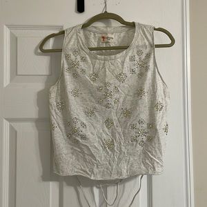 Sparkle gem embellished top